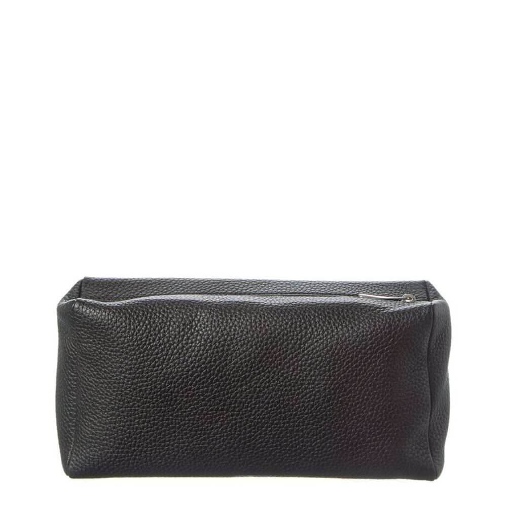 The Row Leather Clutch, Black - Picture 2 of 3